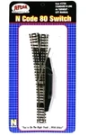Atlas #2706 #6 Left Manual Standard Switch, Scale - Code 80 Rails. Fixed Price $25.95.