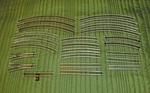 Lot Of 24 Various Hornby Atlas Model Train Tracks (curves, Straight, Points). Fixed Price $74.95.