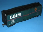 Bachmann Ho 40' Sd Box Car, Chhicago & Illinois Midland, #16659. Fixed Price $6.25.