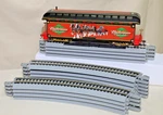 #2 Bachmann Budweiser Clydesdales Car, Lighted, Hwthrn Vlg, ON30, W/ Ez Track. Fixed Price $33.98.