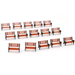 Cwbping 15 Pcs Scale Model Park Benches Platform Small, Black And Brown. Fixed Price $20.41.