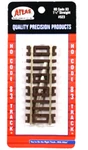 Atlas #523 1-1/2" (1.5") Straight Track (4 Sections) Ho Scale Code 83 Rails. Fixed Price $7.50.