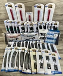 Bachmann Ho Scale E-z Track Black Nickel Silver Lot Turnout Curves Rerailer +. Fixed Price $349.99.