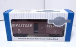 Bachmann Silver Series Western Maryland 40FT Box Car #17041 With Original. Fixed Price $24.99.