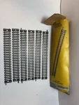 Ahm Ho Scale 9 Straight Track, Nickel Silver, 6-SECTIONS #821. Fixed Price $12.00.