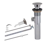 20-GAUGE Pop-up Assembly, Brushed Nickel. Fixed Price $25.66.