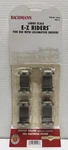 Bachmann Large Scale 92423 E-z Riders Wth Ball Bearing Rollers-new Open Sleeve. Fixed Price $49.99.