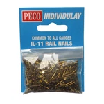 Brass Track Nails Common Multi Gauge Peco Approx 500. Fixed Price $10.55.