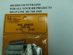 Micro Engineering #26-332 Rail Joiners Code / 20 Pcs Bigdiscounttrains. Fixed Price $16.95.