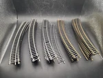 Vintage Lot Of 44 Bachmann Italy Life Ho Scale Track 18 Curved Brass & Sliver. Fixed Price $27.96.