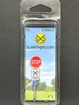 HO-2000-300-01 / 1:87 Scale Model Private Railroad Crossing + Stop Blue Id. Fixed Price $9.99.