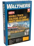 Walthers Ho Scale Double Track Railroad Arched Pratt Truss Bridge Kit 933-4522. Fixed Price $58.86.
