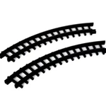 Lemax Railroad & Trolley Curved Track -2 Pack Holiday Village Add On. Fixed Price $11.75.