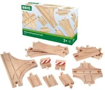 Brio World 33307 Train Set Expansion Pack 11 Wooden Track Pieces And Switches. Fixed Price $48.29.