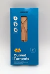 Big Jig Rails BJT106 Wooden Trains Curved Turnouts (4 Pieces). Fixed Price $13.59.