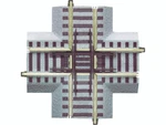 Lionel 49864 Scale Af Fastrack 90-DEGREE Crossover. Fixed Price $33.69.