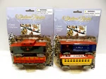 Cobblestone Corners Windham Heights Christmas Village Train Cars 24 Pcs Track. Fixed Price $26.95.