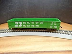 Ahm Ho Scale 42' Burlington Northern Bn 2536 Green Gondola. Fixed Price $12.75.