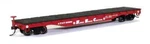 Scale 52' Flat Car - Santa Fe (super Shock Control) #90850 Bachmann #17302. Fixed Price $23.00.