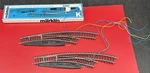 M Rklin H0 2267 E-curve Pair K-track Right Hand Switches Box. Fixed Price $38.00.