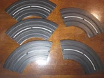 Of Ho Gauge #1518 Aurora 1/4 Section 6" Curved Slot Car Track Clean, Ready. Fixed Price $21.99.