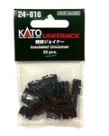 Ho Scale Kato Unitrack 24-816 Insulated Unijoiner Pkg (20). Fixed Price $6.50.