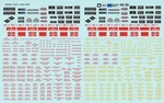 Microscale 48-36 1/48 Data Builders Plates Warnings Locomotive Decals. Fixed Price $13.99.