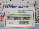 Life-like Ho Scale Produce Market Bldg Model Kit #1358 Made In Denmark Nib. Fixed Price $20.00.
