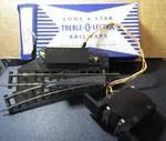 Vintage Lone Star Treble-o-lectric Scale Train Left Hand Switch W/ Controller. Fixed Price $43.63.