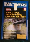 Ho Scale Walthers Cornerstone 933-4553 Double Track Bridge Concrete Abutment. Fixed Price $16.97.