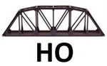 Ho Gauge 18" Through Truss Black Bridge "kit Code 83, ATL-593. Fixed Price $39.99.