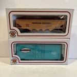 Bachmann New York Central Hi Cube Box Car 173861 & Mkix 750 Morrison Knudsen Ho. Fixed Price $12.99.