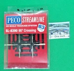 Peco Streamline Ho #SL-8390 Track Crossing, Degrees Details Below. Fixed Price $33.00.