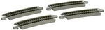 Bachmann Trains Snap-fit E-z Track Half Section 18 Radius Curved 8, Grey. Fixed Price $24.99.