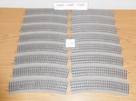 Lionel Trains 12041 Fastrack 16 Pieces O72 O-72 Curved Circle Gauge. Fixed Price $149.95.