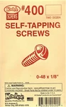 Kadee #400 Self-tapping Screws 0-48 X 1/8IN (24) Pcs. Fixed Price $8.29.
