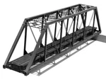 Central Valley Ho 150' Single-track Pratt Truss Bridge Kit 20-5/8IN 52.5CM 1902. Fixed Price $54.98.