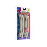 21333 Life Like Ho Power-loc 18" Radius Curved Track Nickle Silver Rail New. Fixed Price $15.49.