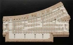 Atlas 66085 Scale 3-RAIL Roadbed Switches Crossings -- O-45 Left Hand. Fixed Price $6.99.