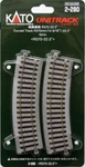 Kato 2-280 Ho Unitrack 14 9/16 Radius Curve Pieces. Fixed Price $19.35.