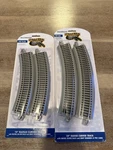 Bachmann 44501, 44505 Ho Gauge 18 & 15 Radius Curved Track (2) Pack Of. Fixed Price $37.10.