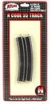 N Scale Atlas 2010 Code 55 10" Radius Full Curve (6) Pcs. Fixed Price $8.93.