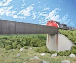 Walthers Scenemaster Cornerstone Ho Scale Model 90' Single-track Railroad Throug. Fixed Price $41.61.