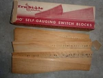 Vintage Ho Scale Lot Of 6 Tru Lh Switch Block Roadbed Sections 14.5" Ob. Fixed Price $24.00.