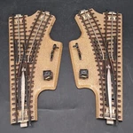 (b) Vintage Marklin Ho Gauge 3600 Pair Of Manual Switches Lh & Rh. Fixed Price $19.99.