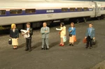 Bachmann Scenescapes 33110 Ho Scale Standing Platform Passengers Figures (6 Pack. Fixed Price $14.99.
