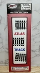 Atlas Snap Track Ho Gauge Scale (6-PACK) 18 Radius Sections, Nos. Fixed Price $9.99.