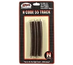 Code 55 Nickel Silver 20" Radius Half Curve Track (6) Atlas Trains. Fixed Price $16.89.