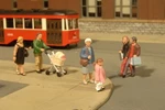 Bachmann 33109 Ho Walking People Figures (set Of 6). Fixed Price $11.99.