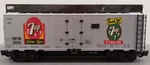Aristo-craft 46294 G Scale 7-UP Reefer Car (plastic Wheels) Ex/box. Fixed Price $49.99.